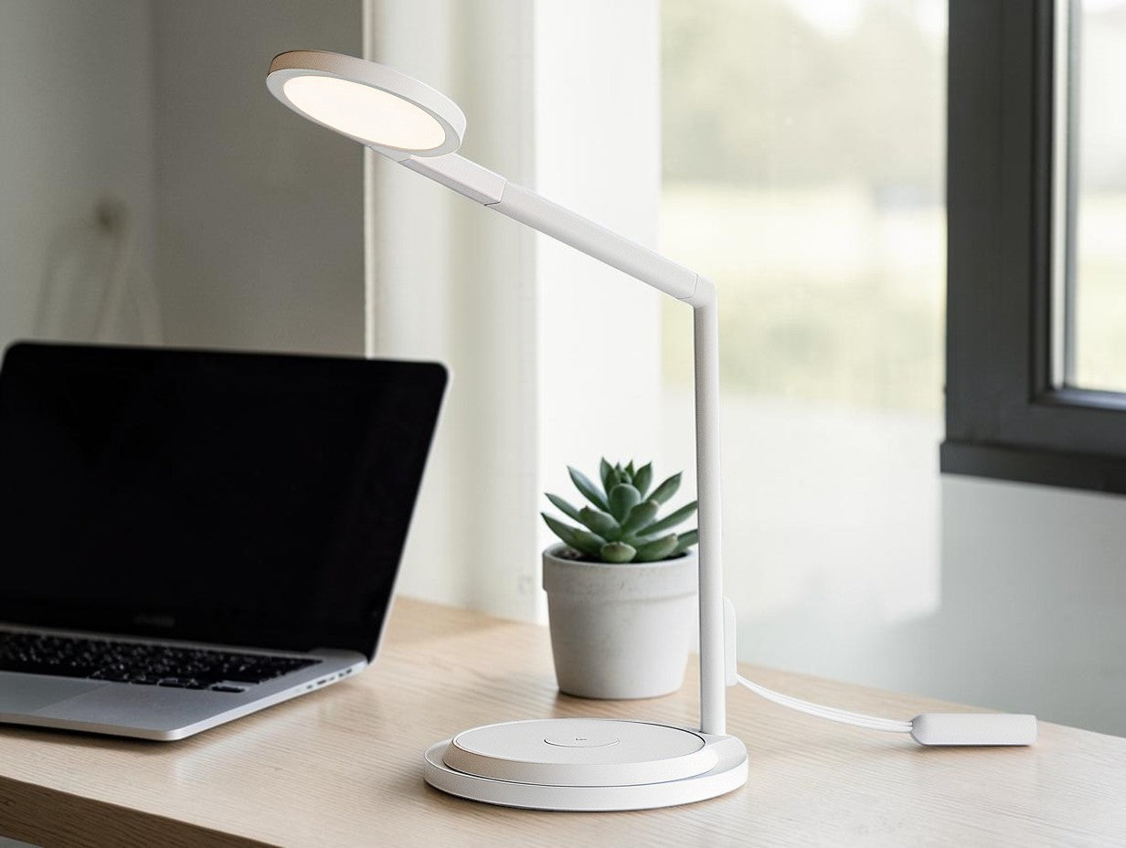 Loont Minimalist LED Desk Lamp with 10W Fast Wireless Charging Base