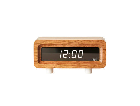 Loont Digital Wooden Alarm Clock with Temperature and Humidity Display